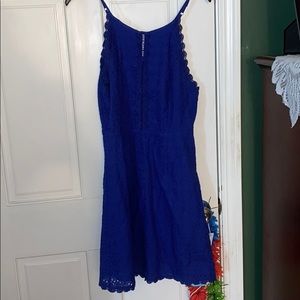 Blue lace dress